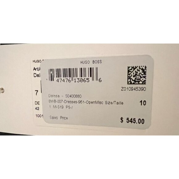 Hugo BOSS Dasenna Sheath Dress Women's Size 8 Charcoal Grey Virgin Wool Half sle - Picture 7 of 11